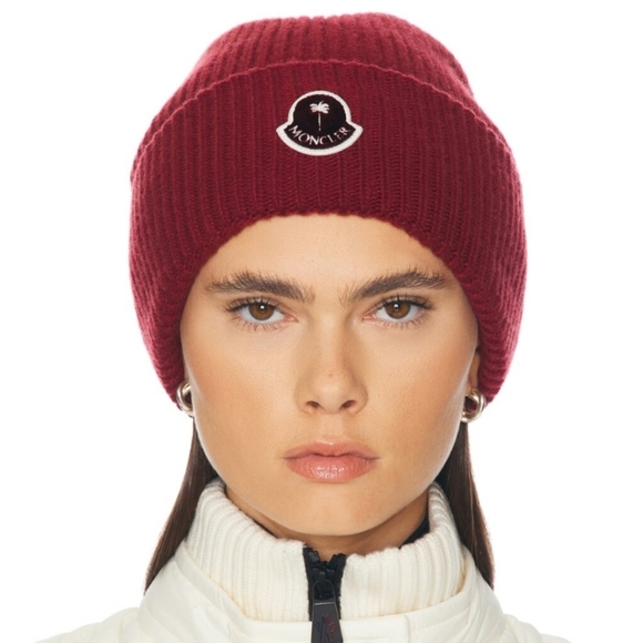 NWT Moncler x Palm Angels Unisex Wool Beanie OS - Picture 1 of 12